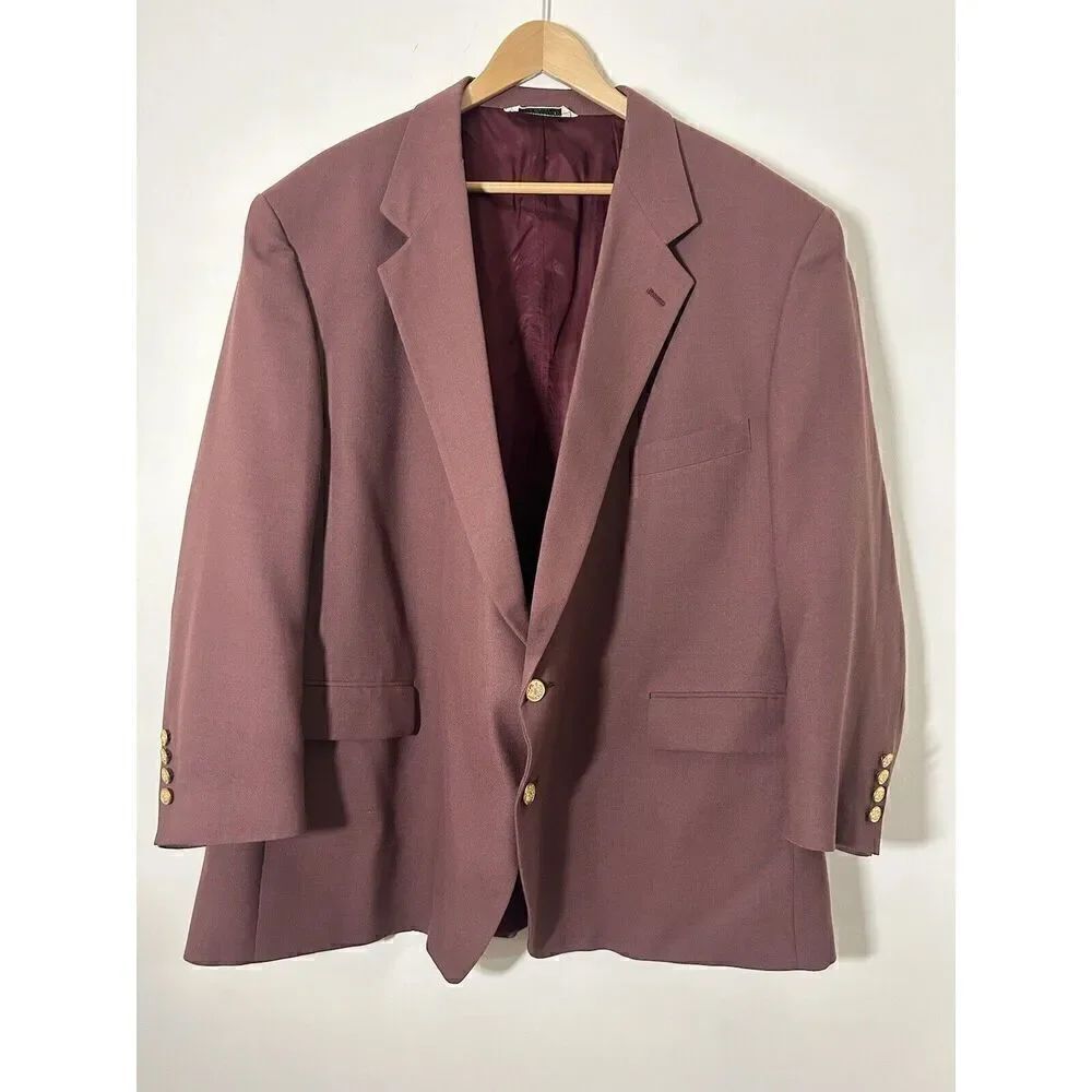 Palm Beach Exclusively for Hajjar's Mens Sport Coat Blazer Suit Jacket 2 Button